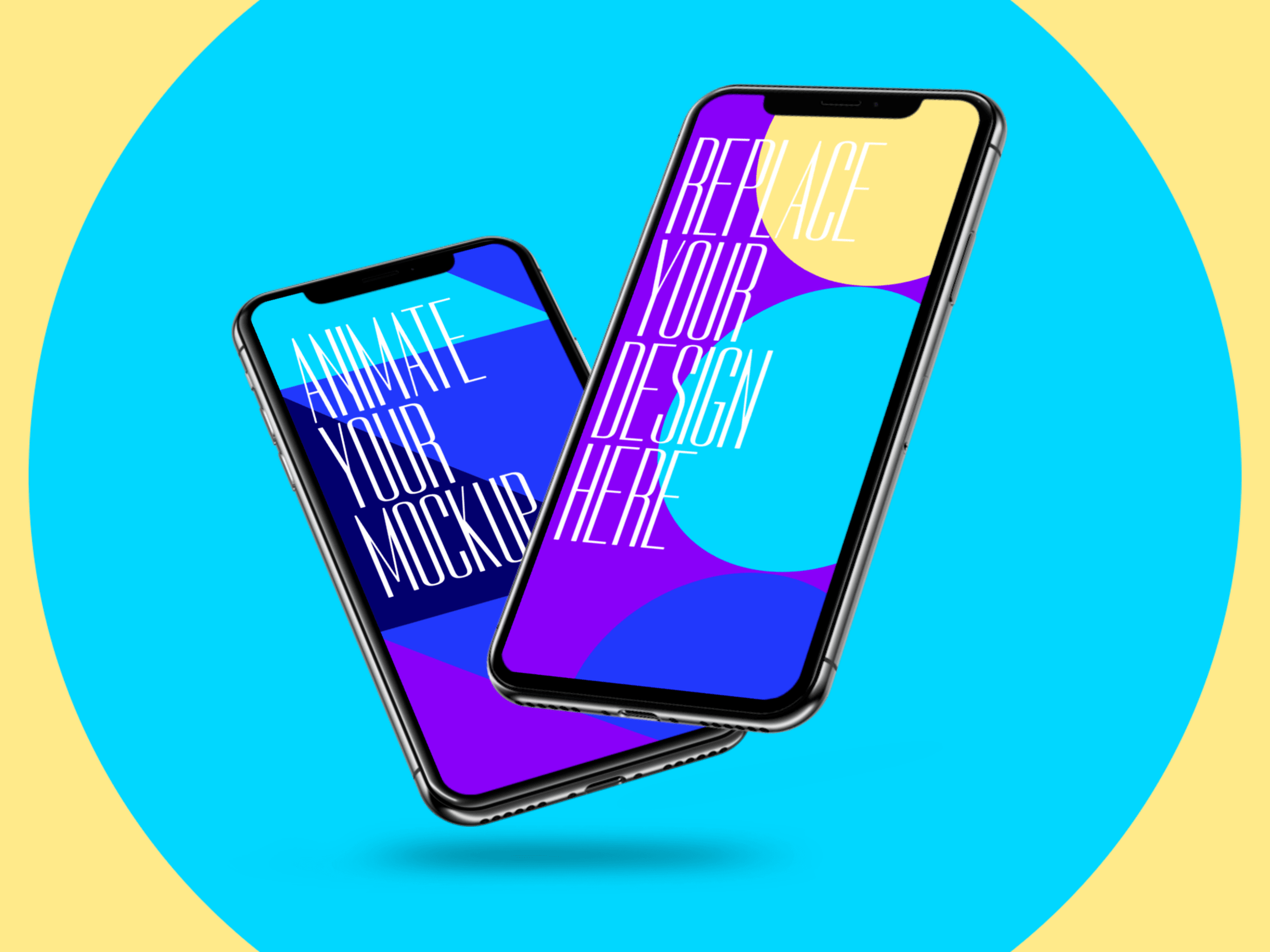 JPG An animated imac pro mockup, exportable as gif or mp4. Free Iphone Mockup Animation Template