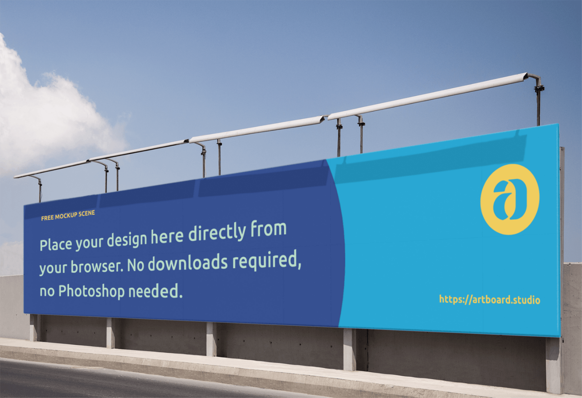 Some mock up files from freepik.com : Outdoor Billboard Mockup