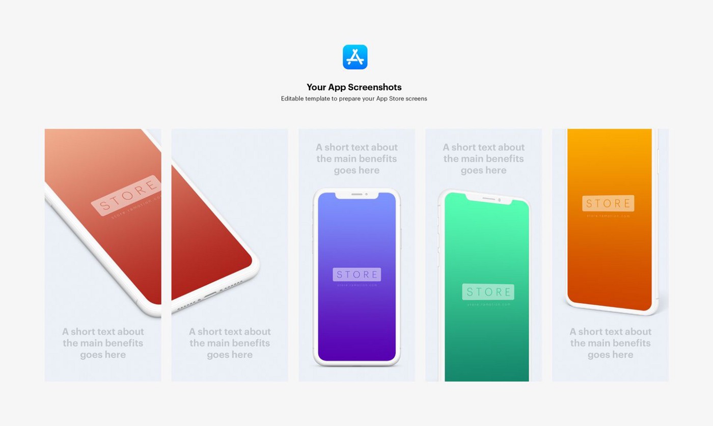 Use transform tools and other adjustment layers as well as blend modes for . App Store Screenshot Mockup Templates Psd Sketch December 2021 Ux Planet