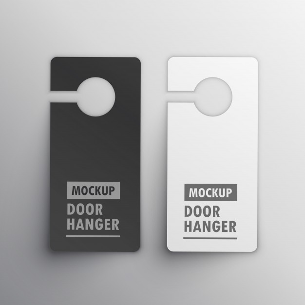 Change the design and glass color by using the smart object. 30 Best Door Hanger Mockup Templates Graphic Design Resources