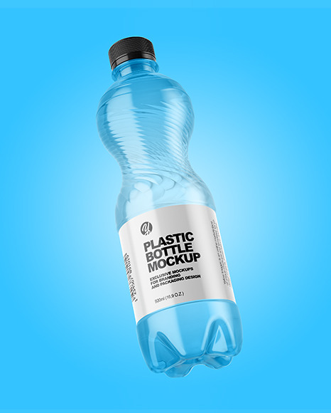 This is a free glass bottle mockup that will help you showcase your brand design in a photorealistic manner. Clear Plastic Water Bottle Mockup