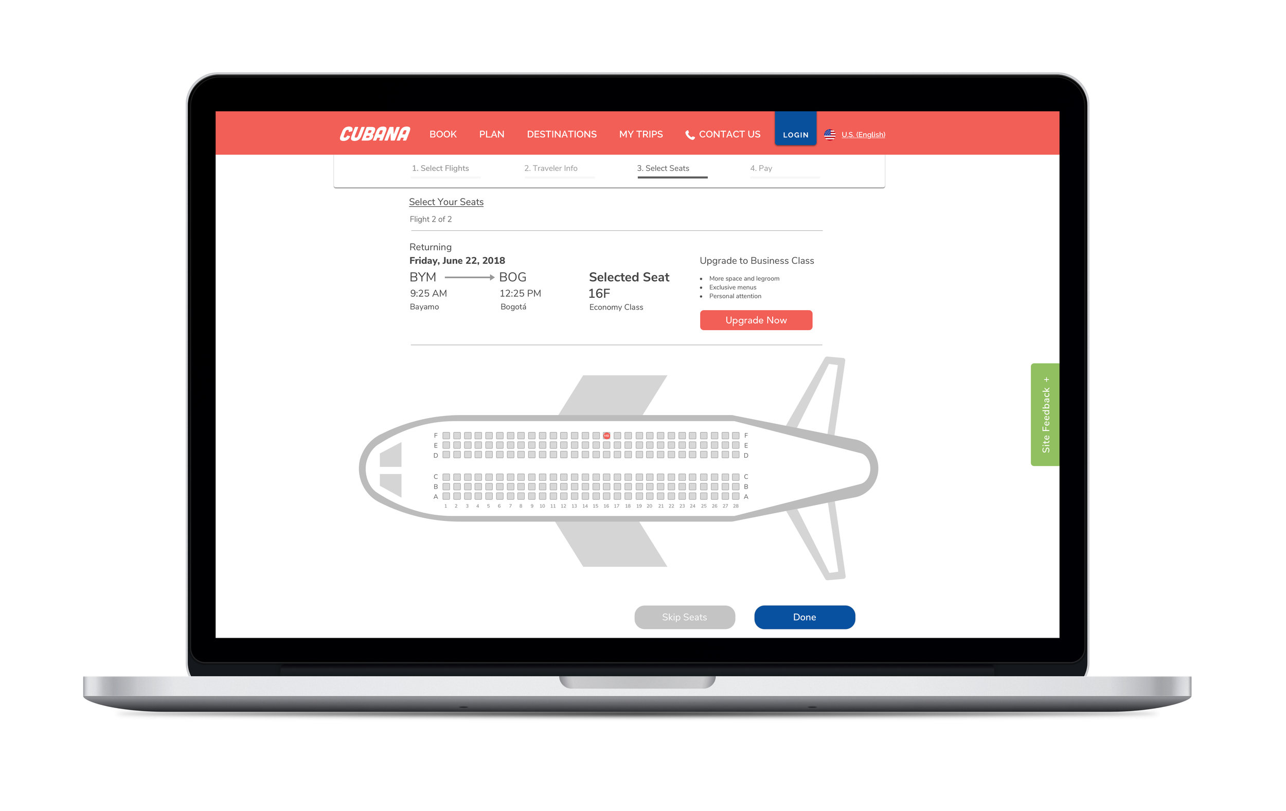 Photoshop in situ mockups are really handy for web and app designers. Cubana Airlines Max Rosero