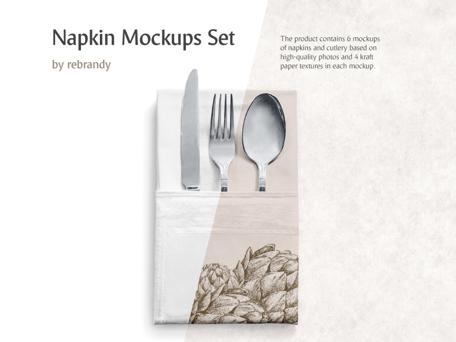 39+ Download Napkin Mockup Free&nbsp;Psd