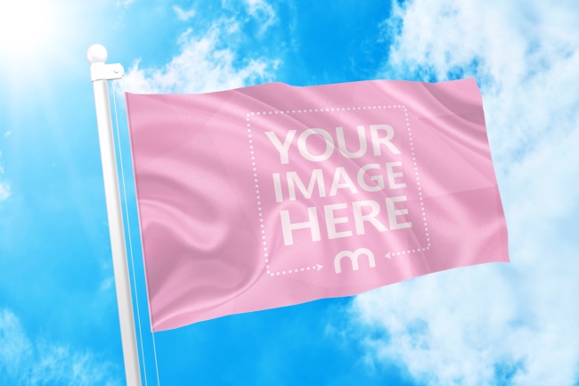 40+ Download Realistic Flag Mockup Psd