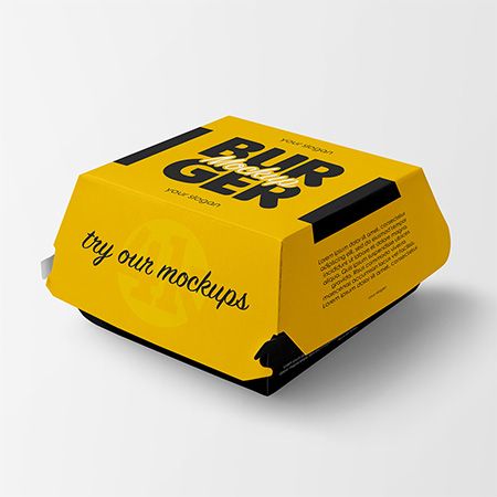 38+ Download Burger Package Mockup&nbsp;Psd