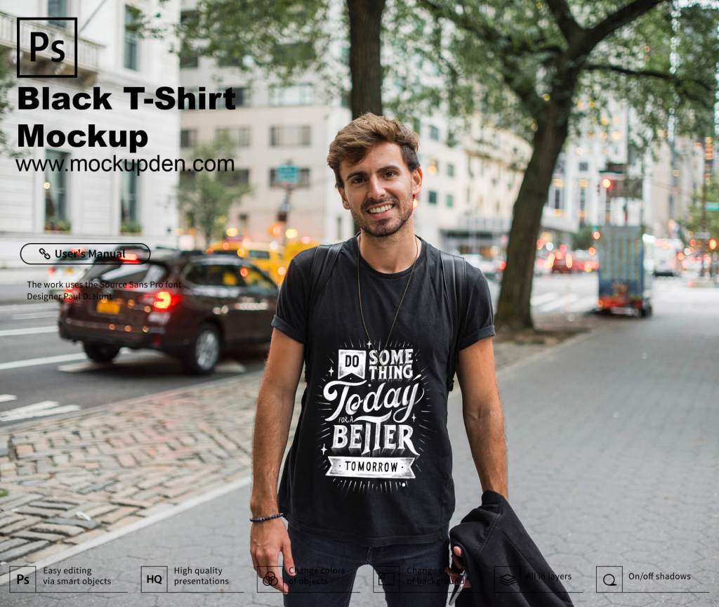 20+ Download Black Shirt Front And Back Mockup&nbsp;Psd