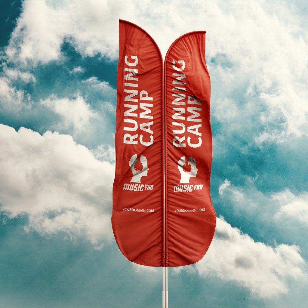 48+ Download Feather Flag Mockup Free Psd